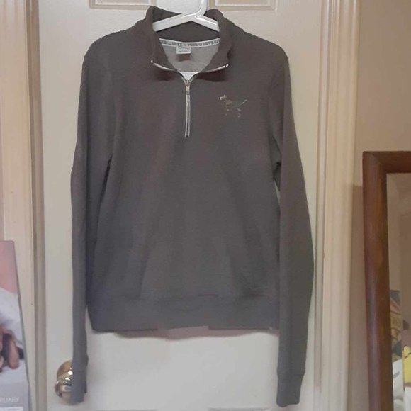 Victoria's Secret PINK Quarter Zip Sweatshirt - Picture 2 of 6